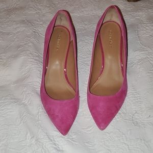 Calvin Klein gayle pink suede pumps